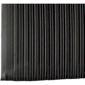 Black tuff sponge on a white background.