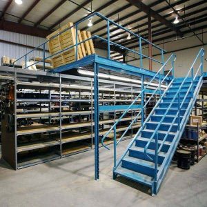 Mezzanine in a warehouse setting.