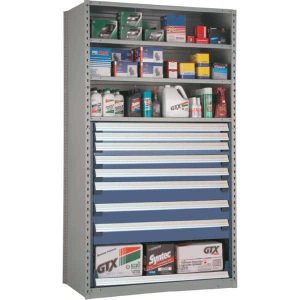 Modular Drawers in Shelving