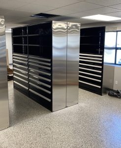 Rousseau cabinets in industrial/ commercial setting