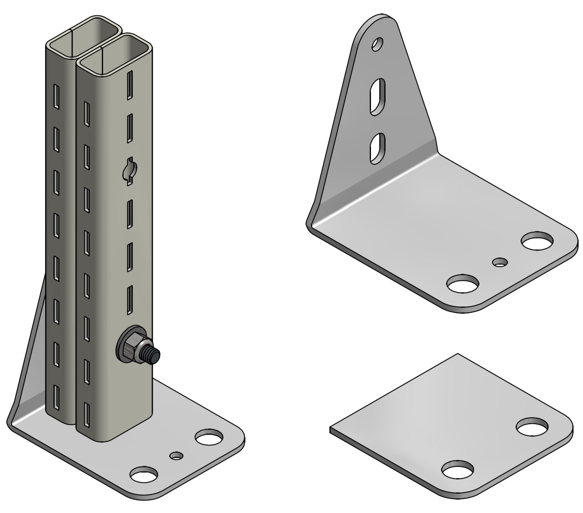 E-Z-Rect Trimline Components - Industrial Shelving