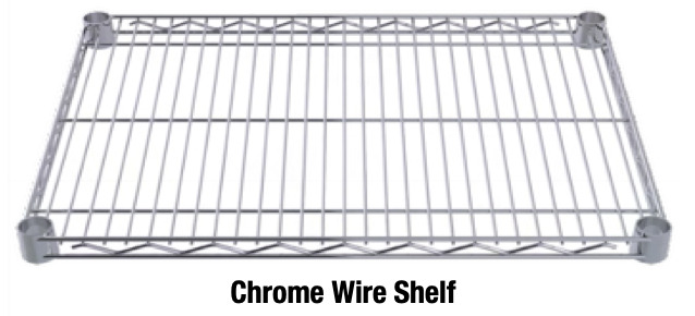 chrome wire shelf