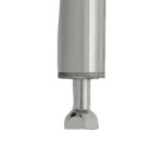 Wire shelving post with adjustable leveling foot