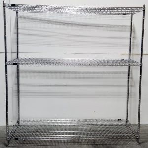 new clearance chrome wire shelving unit