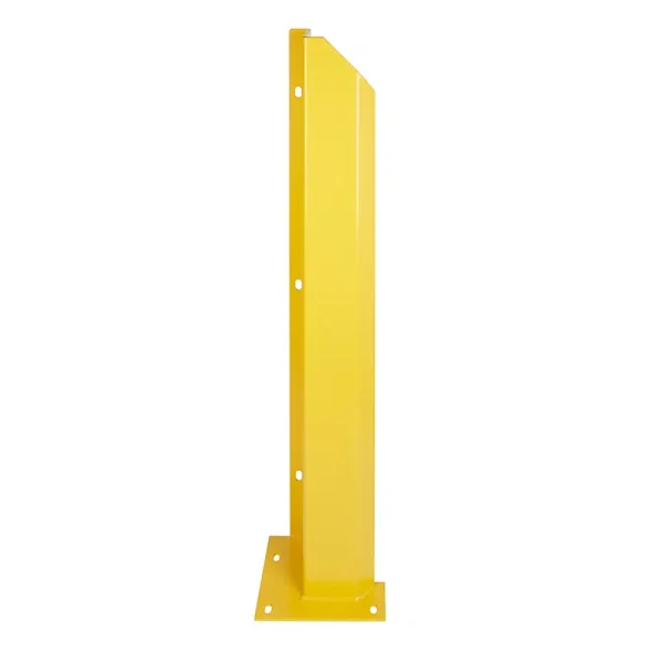 overhead door track protector for warehouse operations