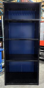 Closed spider shelving with five shelves