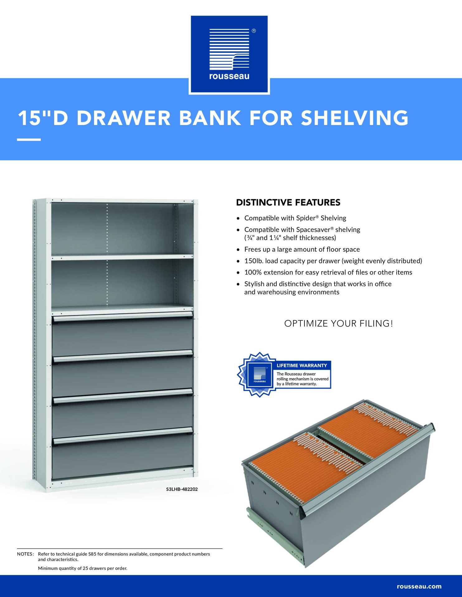 15inD Drawer Bank cover page