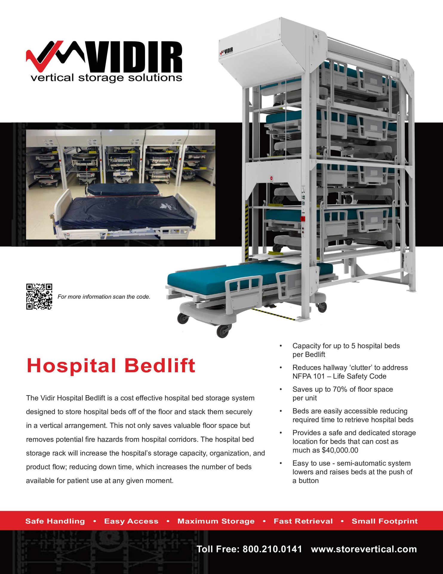 Vidir Bedlift brochure cover
