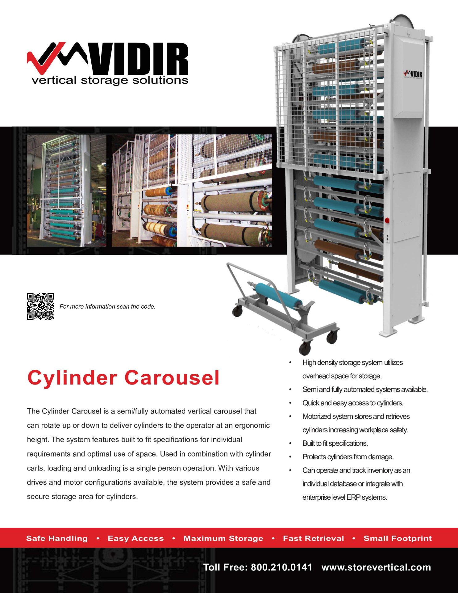Vidir Print Cylinder Carousel Brochure Cover