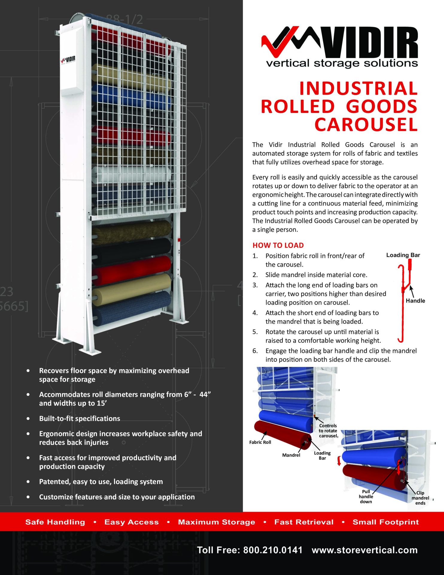 Vidir Rolled Goods Carousel Brochure Cover